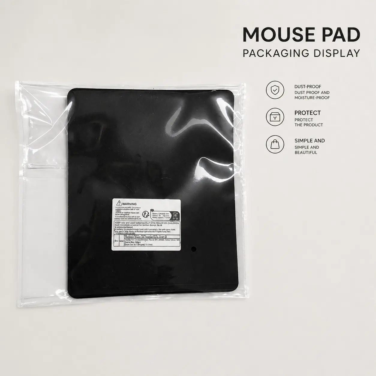 Square Doll Gaming Mouse Pad, Retro Toy Design, Rubber Anti-Slip Lockedge Work Pad, Small Size Suitable for Laptop, Desktop Computer Games, Mousepad