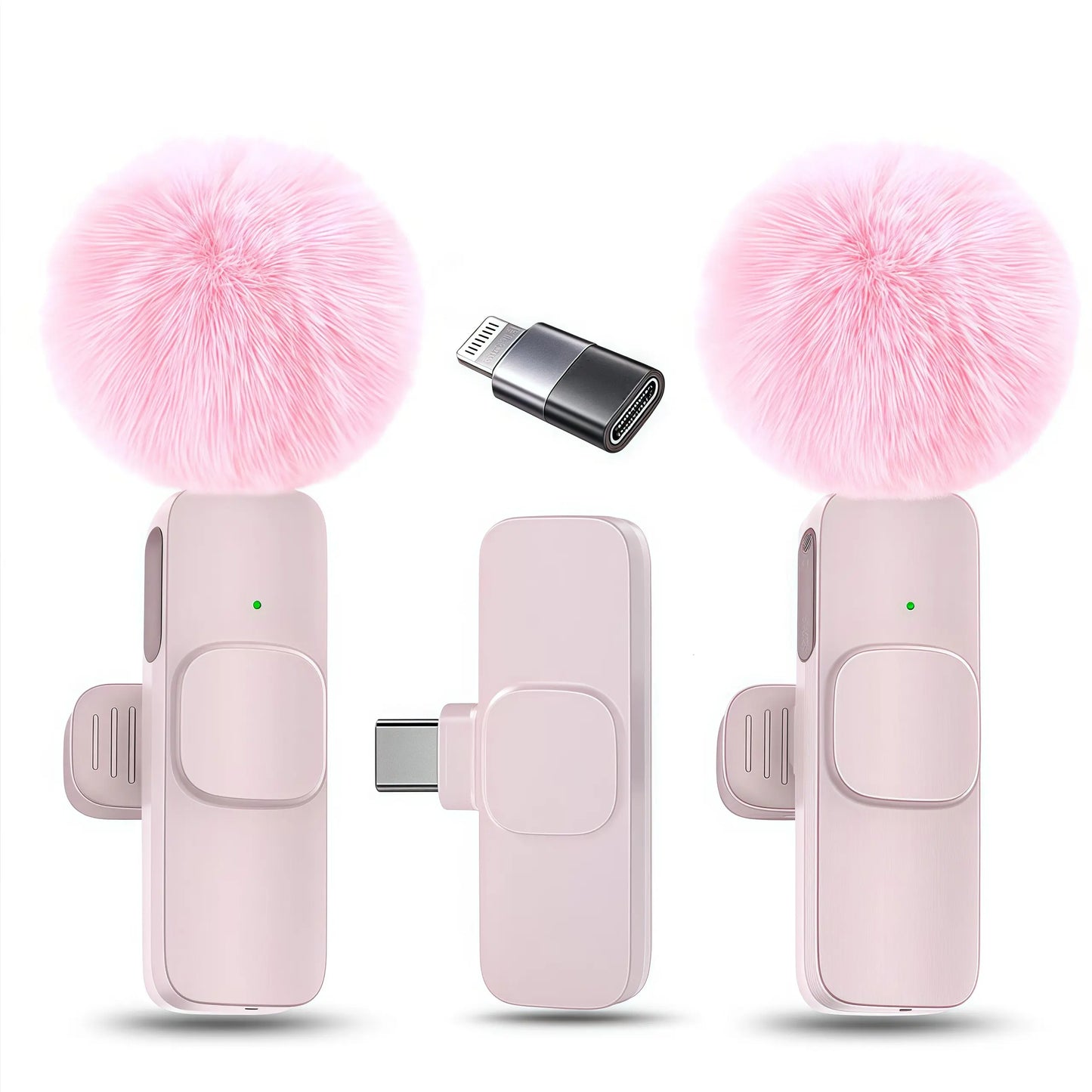 Lavalier Mic for Iphone/Android/Ipad - Mini Clip-On Microphone with Crystal Clear Sound for Live Streaming, USB-C Vlog Microphone for Smartphones