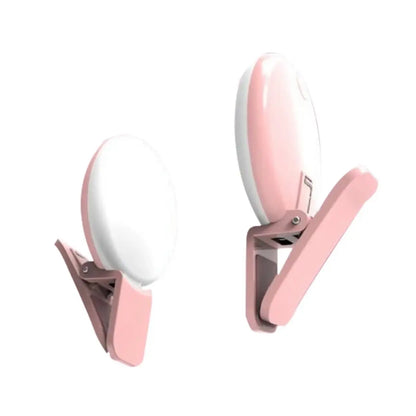 Mini Selfie Ring Light for Cellphones, Rechargeable Cell Phone Selfie Ring Light Clip on for Cellphones, Laptop, Make Up, Portable Phone Light