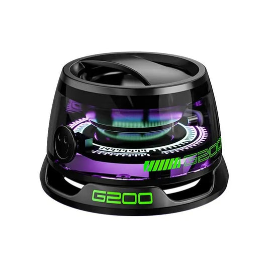 Circuiliving G200 Compact Portable Magnetic-Suction Cup Bluetooth Speaker - IPX4 Waterproof, RGB Lights, TWS Stereo Surround Sound, Smartphone Holder, Suitable for Outdoor & Car Use, Compatible with Iphone & Android, Ideal Gift