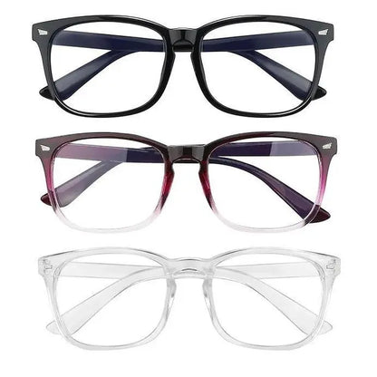 Fashion Computer Gaming Glasses，Party Glasses,Tv Glasses for Men Women, Fake Square Glasses，Fashion Retro Frame Glasses，1Pack，2Pack，3Pack
