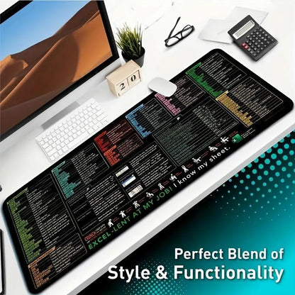 Extended Keyboard Mouse Pad, Non-Slip Mouse Pad with Stitched Edges, Office Desk Keyboard Mouse Mat for Gaming & Office Use, Gaming Mousepad, Office Desk Accessories, Computer Desk Accessories