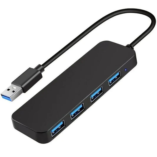 4-In-1 USB 3.0 Hub, Portable USB Hub 4-Port Hub Splitter Multi-Function Adapter and Extension for Laptops, Desktop Computers and Phones, Office Accessories #GLOBAL PICKS