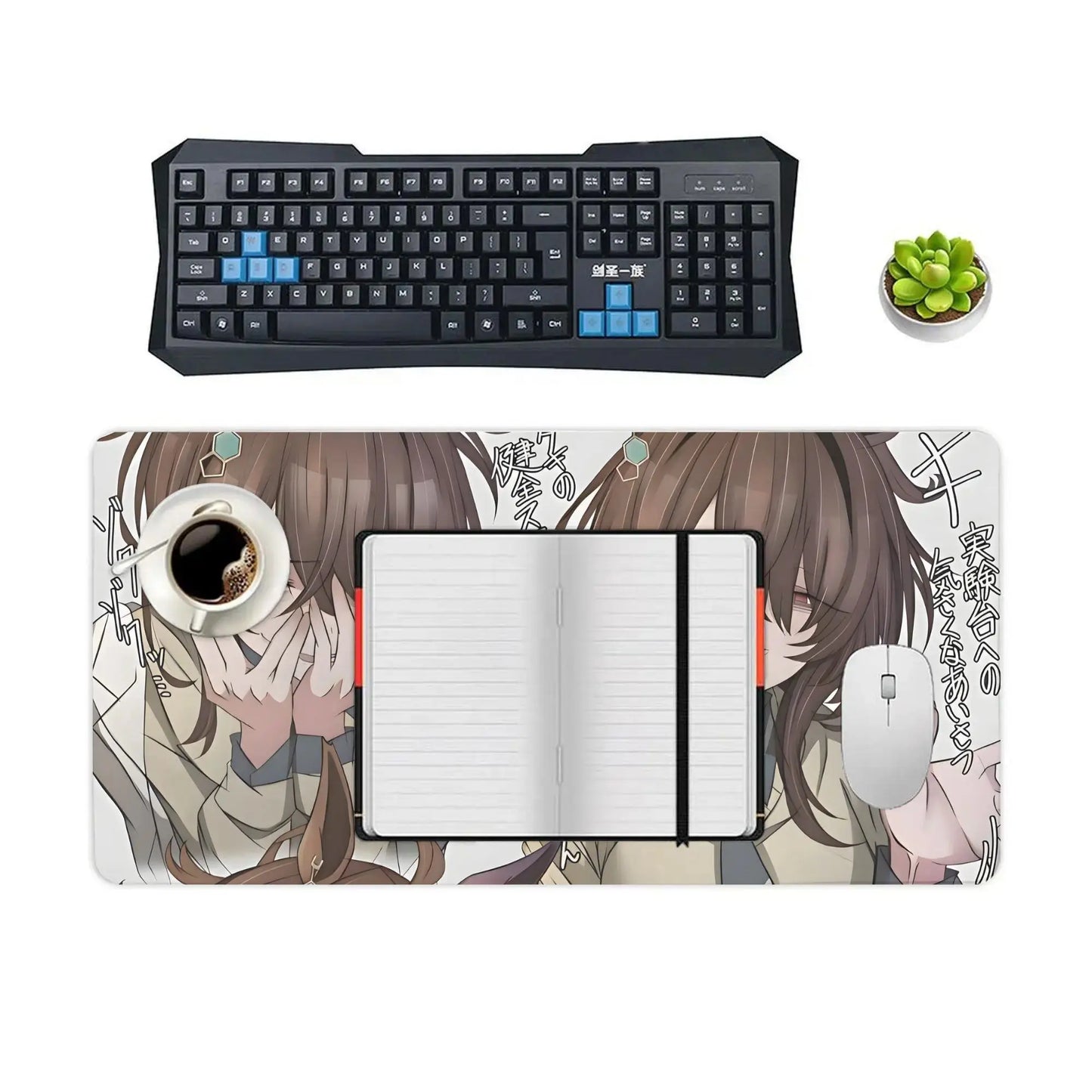 Agnes Tachyon Theme Anime Mouse Pad/Pure Mouse Pad, Rubber Bottom, Washable Surface, Vibrant Character Design, Durable Polyester Fiber, Large Size, Keyboard Mouse Pad, Anime Mousepad, Gaming Mousepad