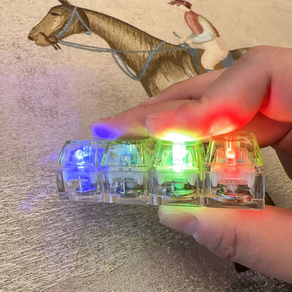 【Summervibes】Fidget Toys 1 Count LED Keyboard Keychain Fingertip Clicker Stress Relief Keychain Interesting Pendant‌ for Boys and Girls Portable Keychain Light with Crystal Keycaps and Transparent Design Unisex Elegant Style,Anxiety Toy