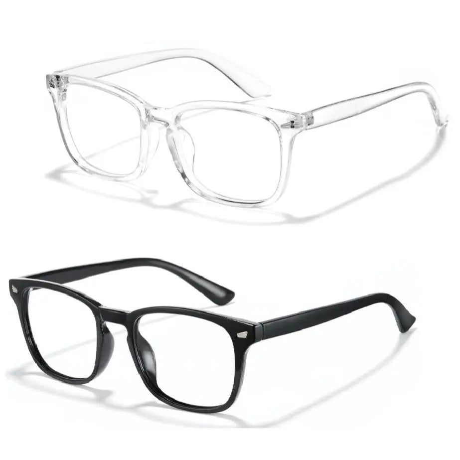 Fashion Computer Gaming Glasses，Party Glasses,Tv Glasses for Men Women, Fake Square Glasses，Fashion Retro Frame Glasses，1Pack，2Pack，3Pack
