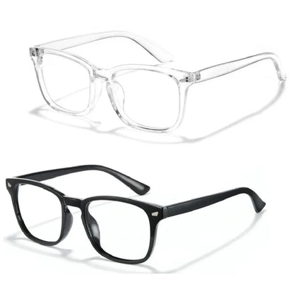 Fashion Computer Gaming Glasses，Party Glasses,Tv Glasses for Men Women, Fake Square Glasses，Fashion Retro Frame Glasses，1Pack，2Pack，3Pack