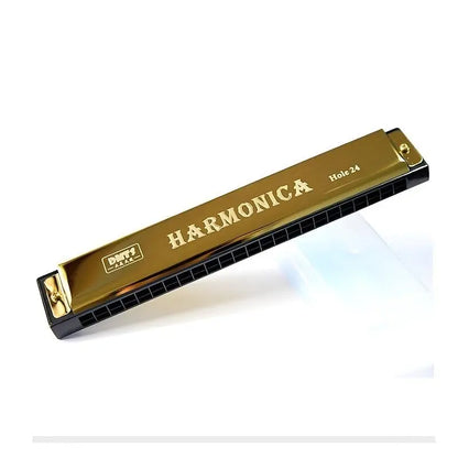 Travel Harmonica for Kids, Portable 24 Holes Harmonica for Beginner, Musical Instruments & Accessories