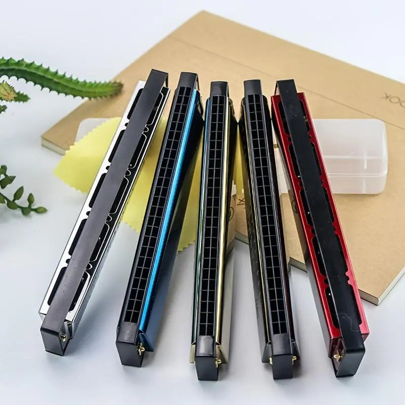 Travel Harmonica for Kids, Portable 24 Holes Harmonica for Beginner, Musical Instruments & Accessories