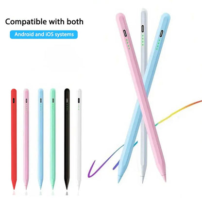 Universal Touch Pen, Touch Stylus | Fast Charging & Palm Rejection | One-Click Power on | Magnetic Fixing | Replaceable Nib | Long Battery Life