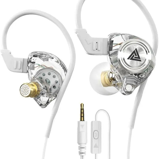 QKZ AK3 File Wired Gaming IEM Earphones with 11Mm Dynamic Driver, Hifi Bass Sound for Gamers and Music Listeners
