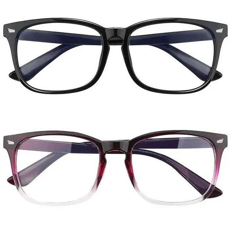 Fashion Computer Gaming Glasses，Party Glasses,Tv Glasses for Men Women, Fake Square Glasses，Fashion Retro Frame Glasses，1Pack，2Pack，3Pack