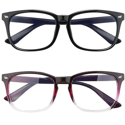 Fashion Computer Gaming Glasses，Party Glasses,Tv Glasses for Men Women, Fake Square Glasses，Fashion Retro Frame Glasses，1Pack，2Pack，3Pack