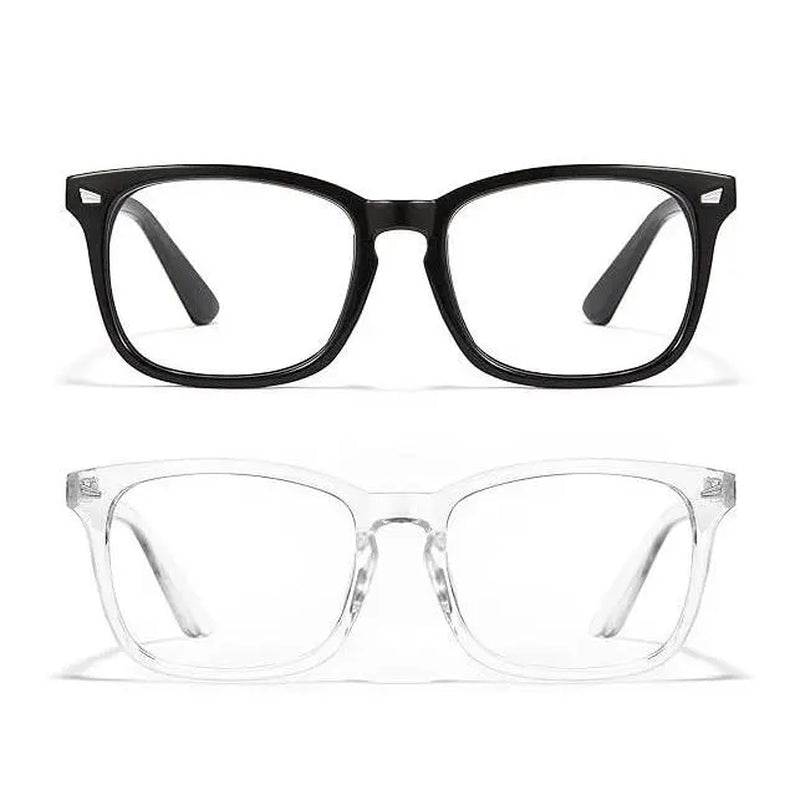 Fashion Computer Gaming Glasses，Party Glasses,Tv Glasses for Men Women, Fake Square Glasses，Fashion Retro Frame Glasses，1Pack，2Pack，3Pack