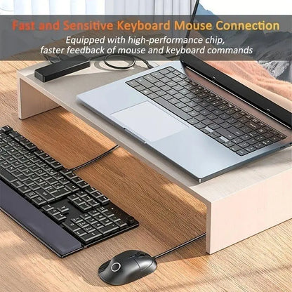4-In-1 USB 3.0 Hub, Portable USB Hub 4-Port Hub Splitter Multi-Function Adapter and Extension for Laptops, Desktop Computers and Phones, Office Accessories #GLOBAL PICKS