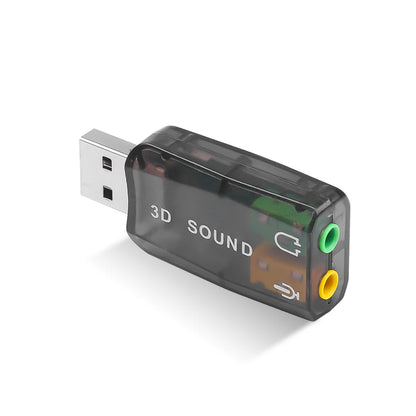 5.1 Sound Channel USB Independent Sound Card External Computer to Replace PCI Notebook USB Sound Card USB to Audio Interface