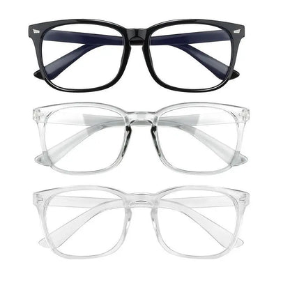 Fashion Computer Gaming Glasses，Party Glasses,Tv Glasses for Men Women, Fake Square Glasses，Fashion Retro Frame Glasses，1Pack，2Pack，3Pack