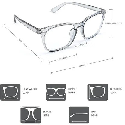 Fashion Computer Gaming Glasses，Party Glasses,Tv Glasses for Men Women, Fake Square Glasses，Fashion Retro Frame Glasses，1Pack，2Pack，3Pack