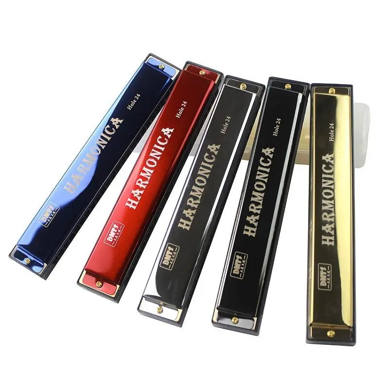 Travel Harmonica for Kids, Portable 24 Holes Harmonica for Beginner, Musical Instruments & Accessories